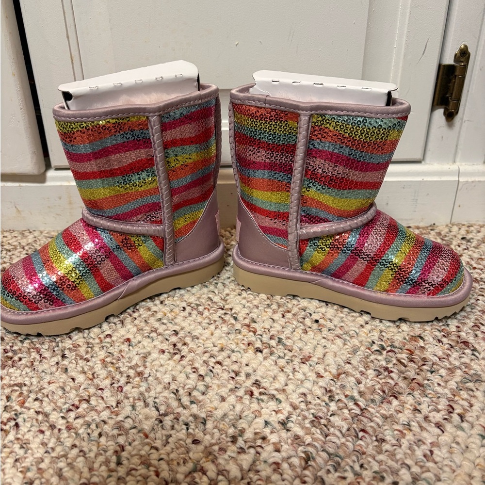 UGG Brand New Colorful Striped Kids Boots